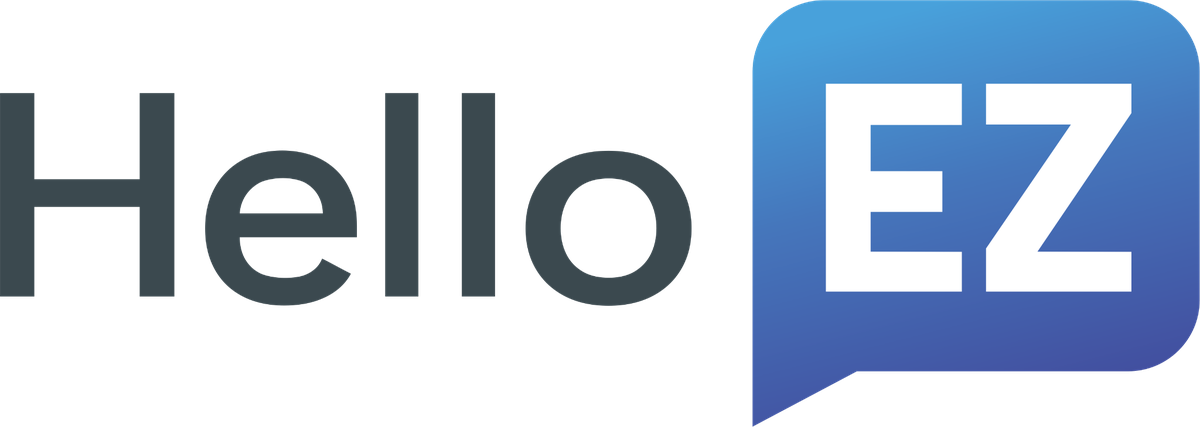 HelloEZ logo (pronounced “Hello Easy”)